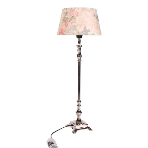 Pied de lampe de table 60 cm - Argent - Aluminium