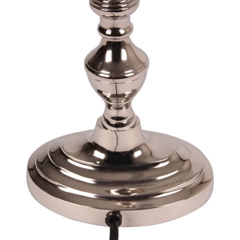 Pied de lampe de table 55 cm - Argent - Aluminium