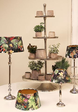 Pied de lampe de table 55 cm - Argent - Aluminium