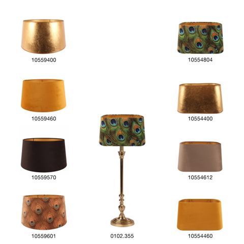 Pied de lampe de table 55 cm - Doré - Aluminium