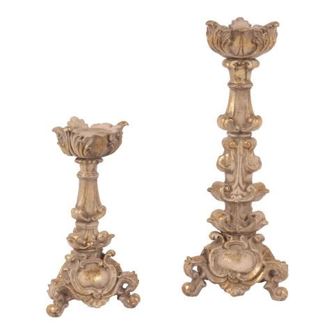 Kandelaar Barok 47 cm - Bruin - Resin