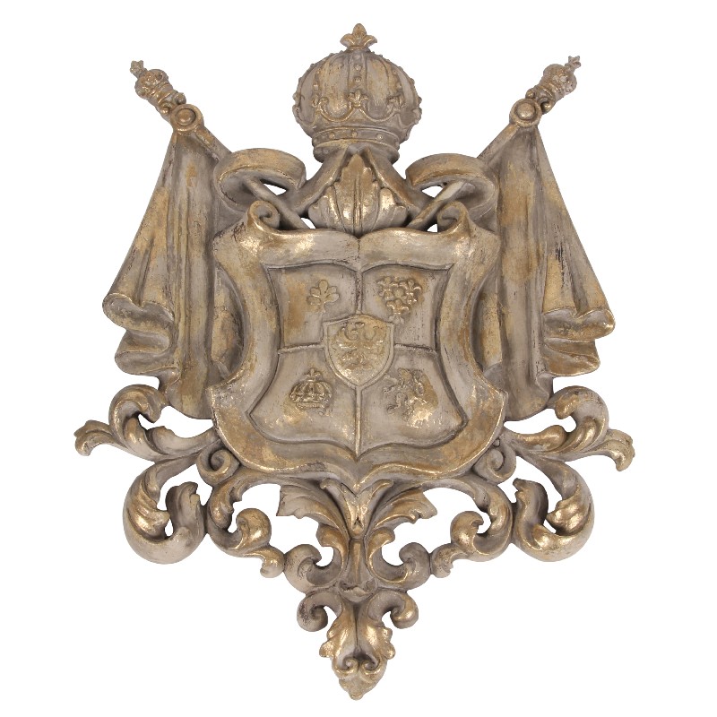 Wand plaque Wapen resin 38 cm