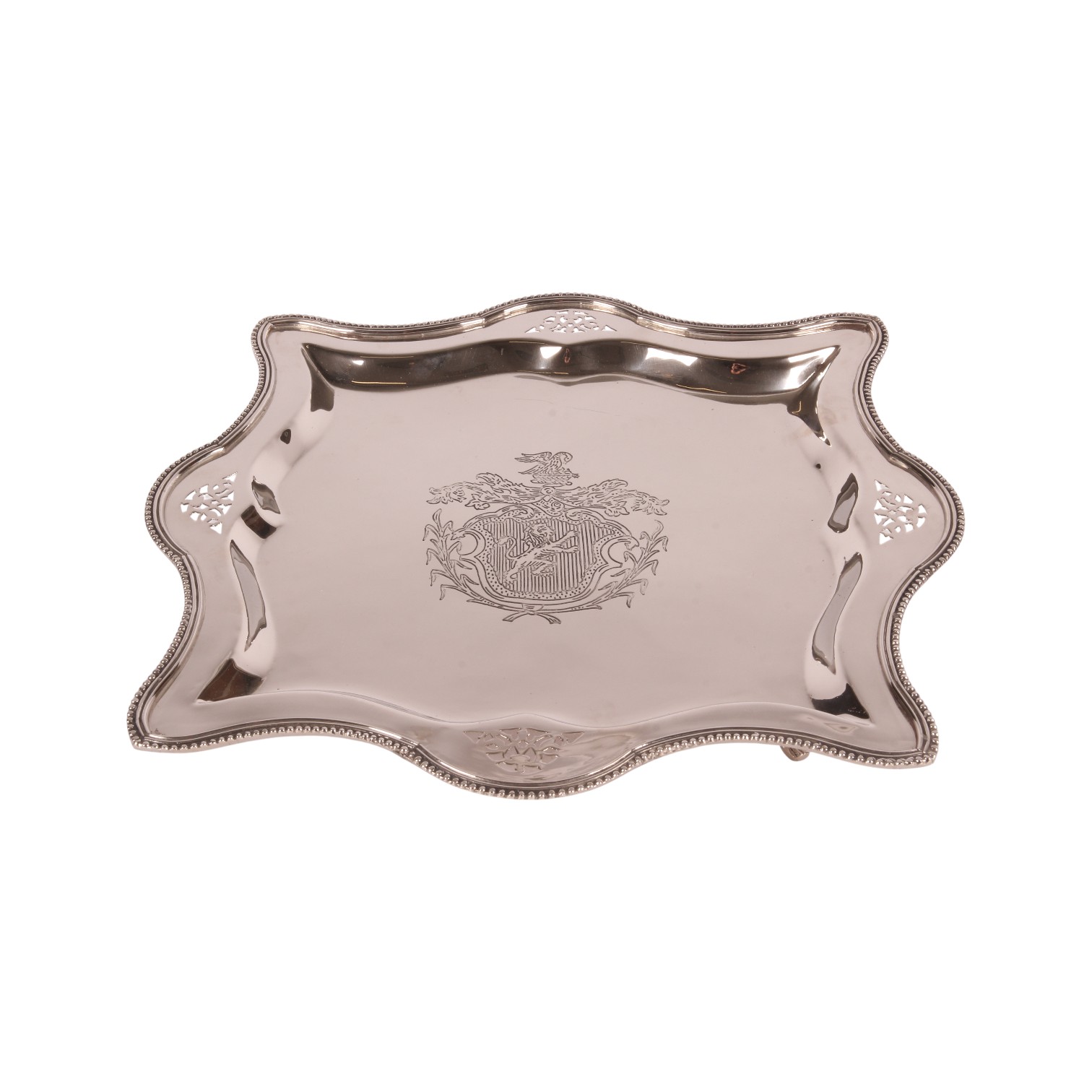 Dienblad 38 cm - Zilver - Koper