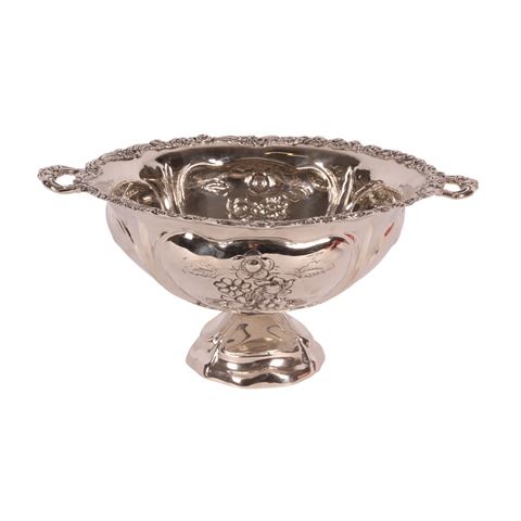 Schaal met Handvat 41 cm - Zilver - Koper