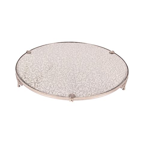 Mirror Tray 38.5 cm - Silver - Brass