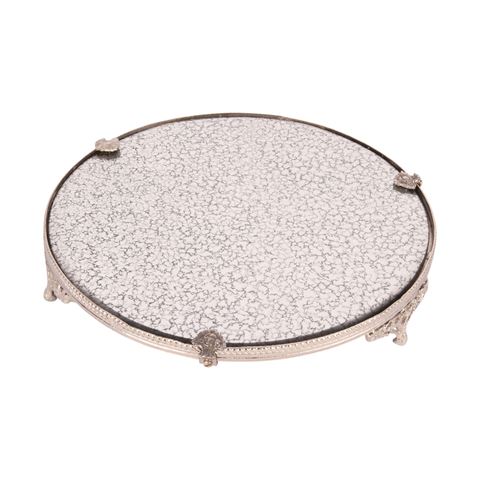 Mirror Tray 25.5 cm - Silver - Brass