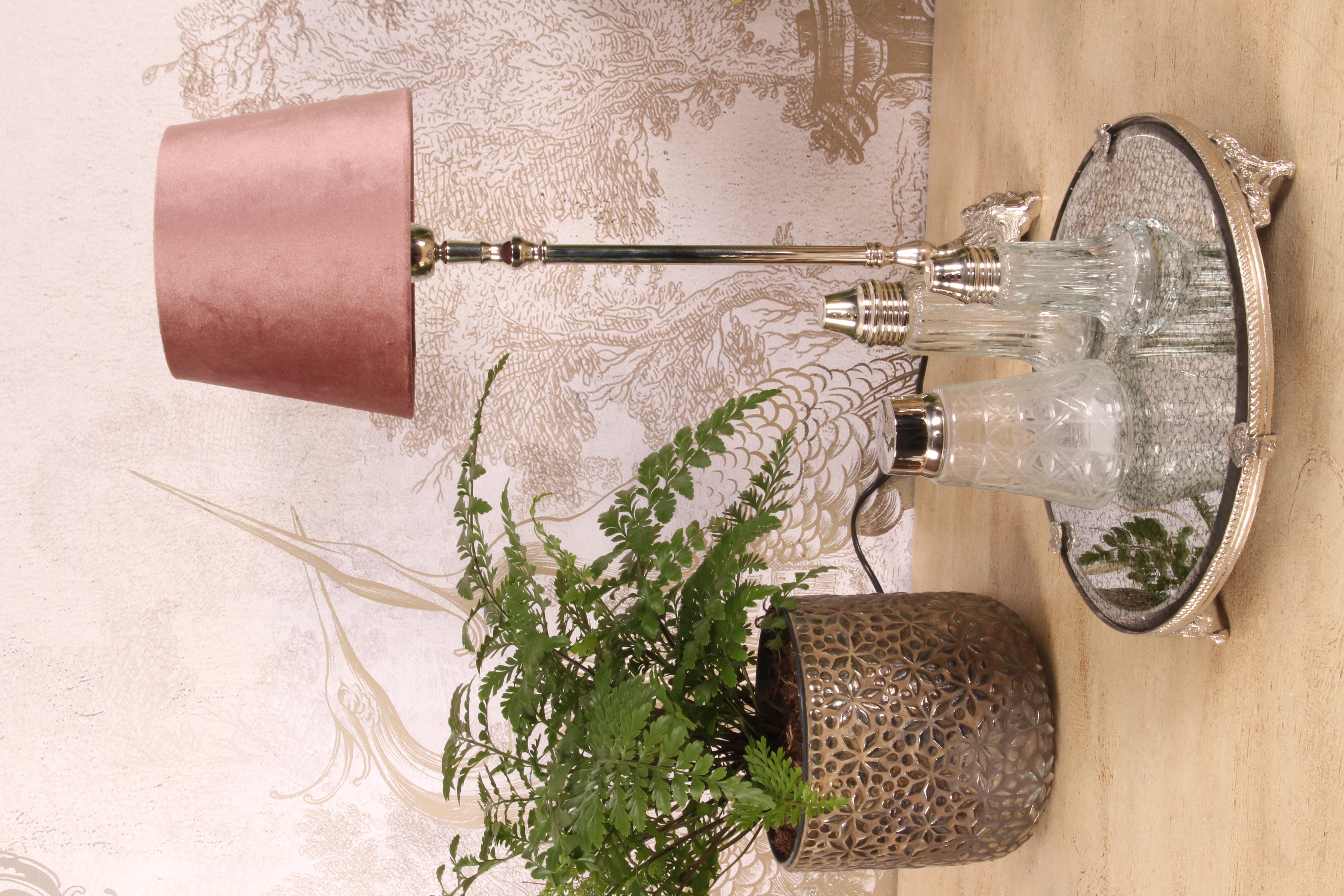 Vassoio con specchio Ø25.5 cm