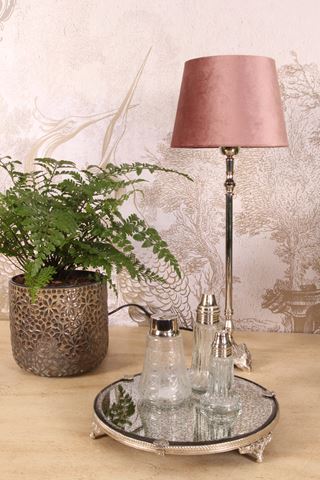 Mirror Tray 25.5 cm - Silver - Brass