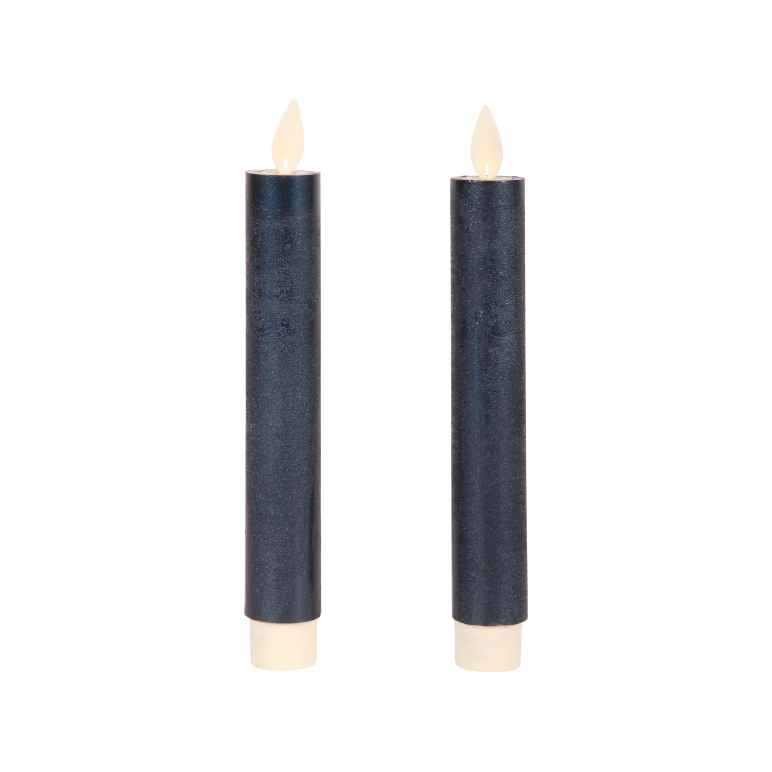 Wax Dinerkaarsen - Set van 2 - Met Afstandsbediening - Blauw