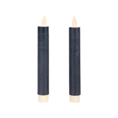 Wax Dinerkaarsen - Set van 2 - Met Afstandsbediening - Blauw