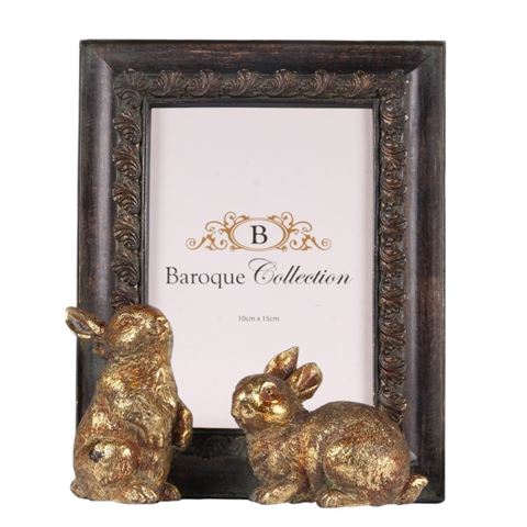 Photo Frame 10x15 cm - Brown - Resin