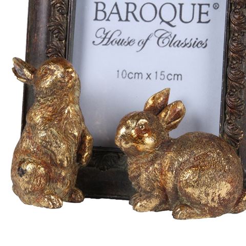 Photo Frame 10x15 cm - Brown - Resin