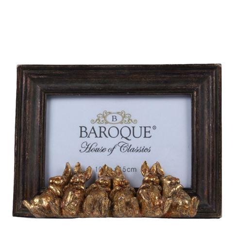 Photo frame 10x15 cm - Brown - Resin