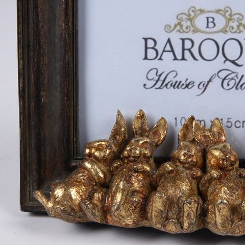 Photo frame 10x15 cm - Brown - Resin