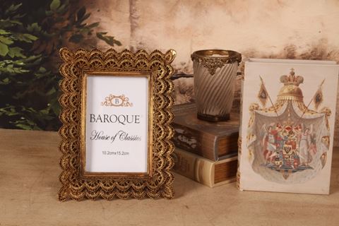 Photo Frame 10x15 cm - Gold - Resin