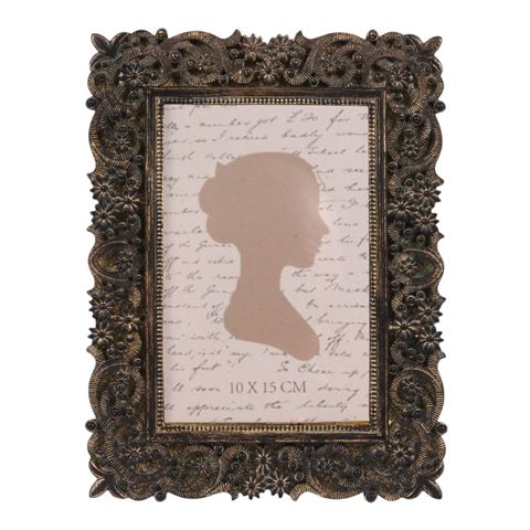 Photo Frame 10x15 cm - Brown - Resin