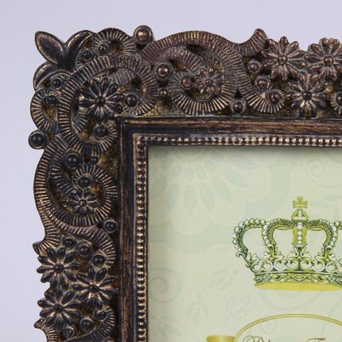 Photo Frame 10x15 cm - Brown - Resin