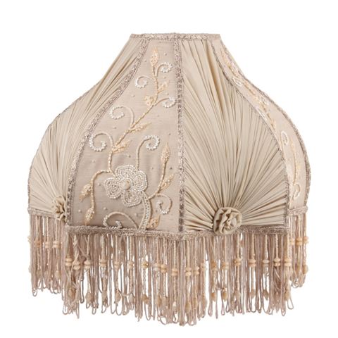 Lampshade Victorian 32 cm - Brown - Fabric