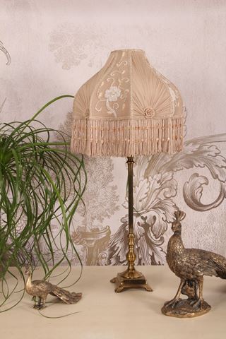 Lampshade Victorian 32 cm - Brown - Fabric