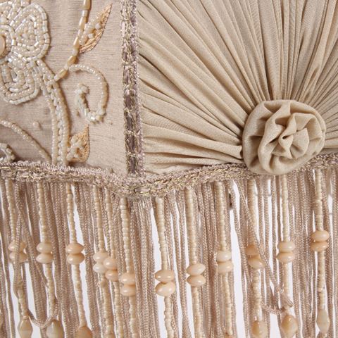 Lampshade Victorian 32 cm - Brown - Fabric