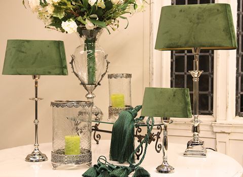 Windlicht Fadida 23,5 cm - Zilver - Koper / Glas