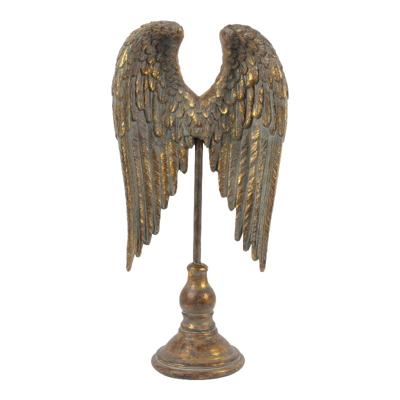 Vleugels op Voet 1 cm - Goud - Resin