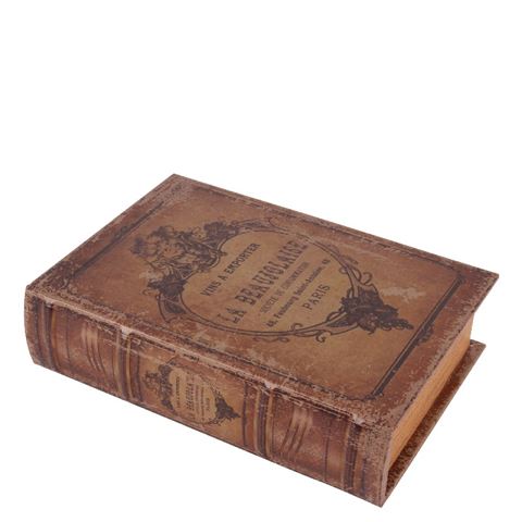Book Storage Box La Beaujolaise 27 cm - Brown