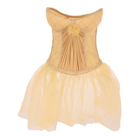 Lampshade Victorian 20 cm - Gold - Fabric