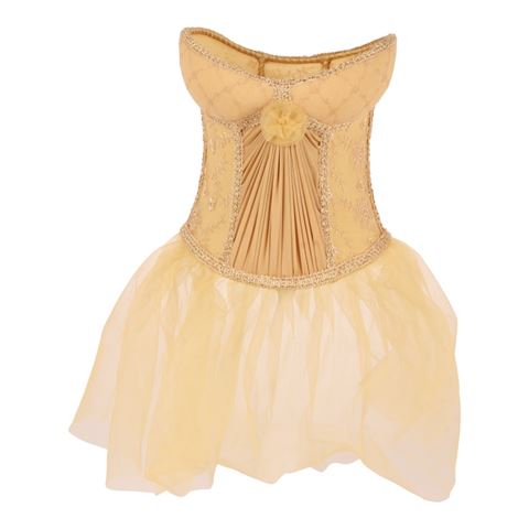 Lampshade Victorian 20 cm - Gold - Fabric