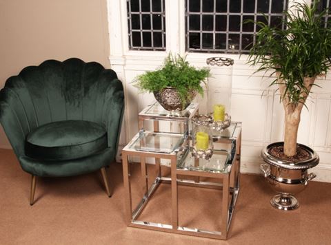 Wine Cooler 35 cm - Silver - Brass