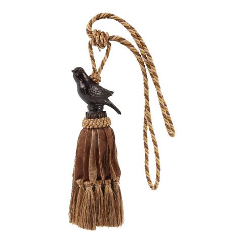 Embrasse Vogel 62 cm - Bruin - Stof