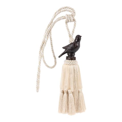 Embrasse Vogel 62 cm - Wit - Stof