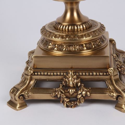 Windlicht Samira 50 cm - Goud - Koper / Glas