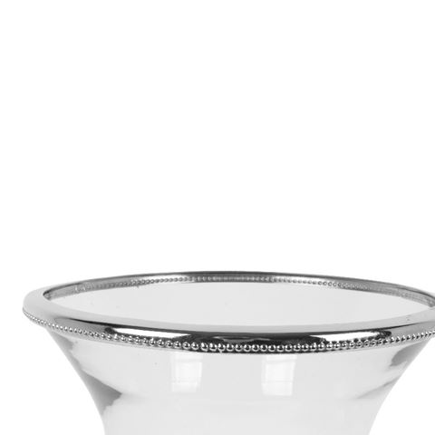 Windlicht Samira 50 cm - Zilver - Koper / Glas