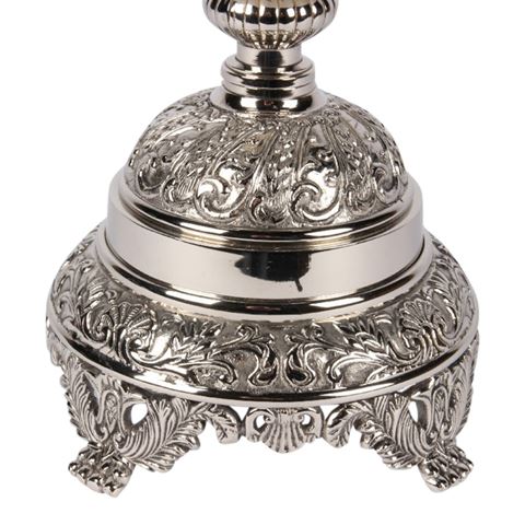 Windlicht Assiya 59,5 cm - Zilver - Koper / Glas