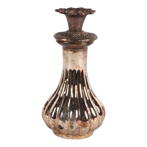 Kandelaar 16 cm - Zilver - Glass