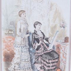 Print 33x28 cm Victoriaanse dames