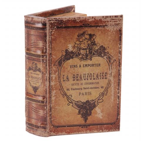 Book Storage Box La Beaujolaise 15 cm - Brown
