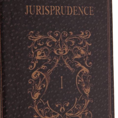 Jurisprudenz Buch 15 cm – Schwarz