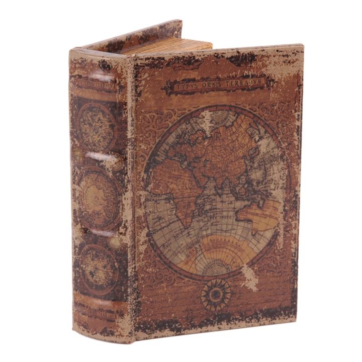 Boekendoos 15 cm Wereldkaart
