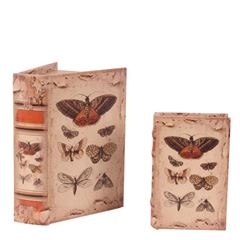 Boîte de livre 15 cm Papillons