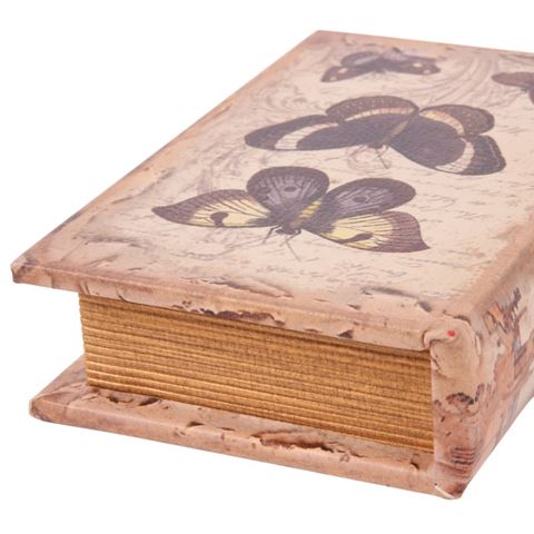 Livre Papillons 15 cm - Beige