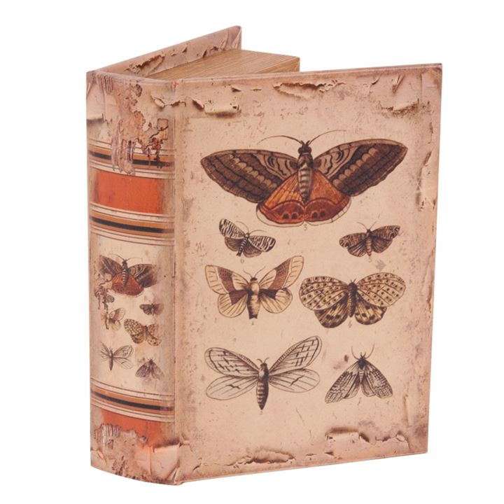 Boîte de livre 20 cm Papillons