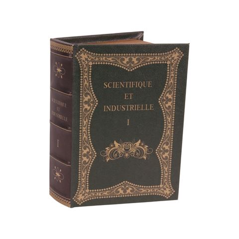 Book Storage Box Scientifique et Industrie 23 cm - Black