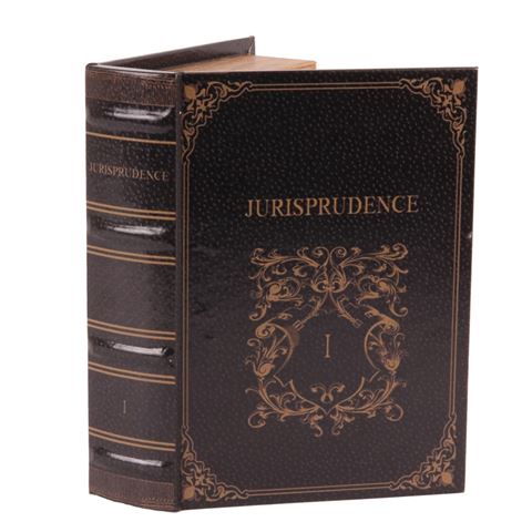 Book Storage Box Jurisprudence 23 cm - Black