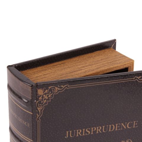 Book Storage Box Jurisprudence 23 cm - Black