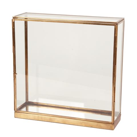 Display Box 24 cm - Goud - Koper / Glas