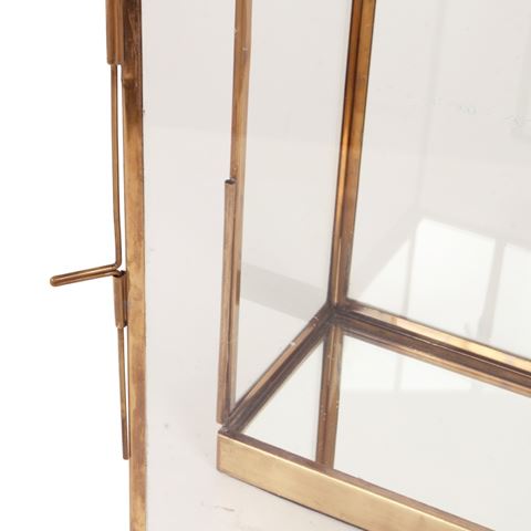 Display Box 24 cm - Goud - Koper / Glas