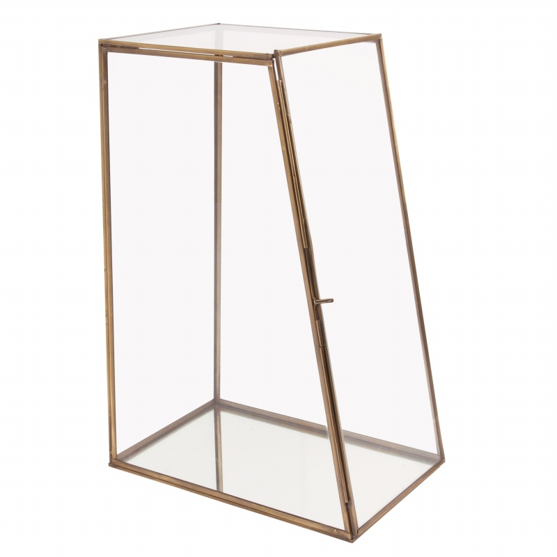 Display Kast 30 cm - Goud - Glas