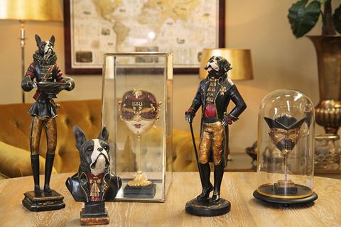 Display Box 45 cm - Goud - Koper / Glas